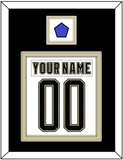 Pittsburgh Nameplate & Number (Back) Combined With Jersey Patch - 2014 Stadium Series White - Double Mat 3