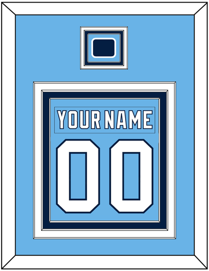 Pittsburgh Nameplate & Number (Back) Combined With Jersey Patch - 2008 Winter Classic Powder Blue - Premier Tier 2