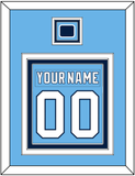 Pittsburgh Nameplate & Number (Back) Combined With Jersey Patch - 2008 Winter Classic Powder Blue - Triple Mat 2