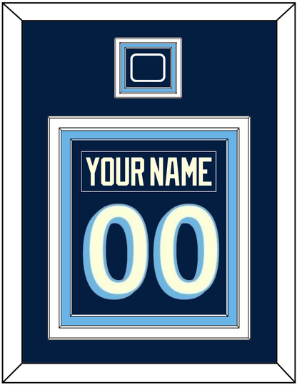 Pittsburgh Nameplate & Number (Back) Combined With Jersey Patch - 2011 Winter Classic Navy Blue - Premier Tier 2