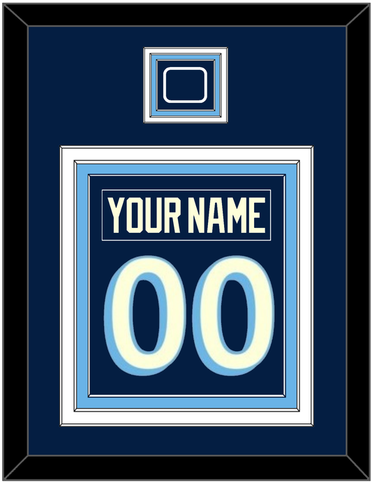 Pittsburgh Nameplate & Number (Back) Combined With Jersey Patch - 2011 Winter Classic Navy Blue - Premier Tier 2