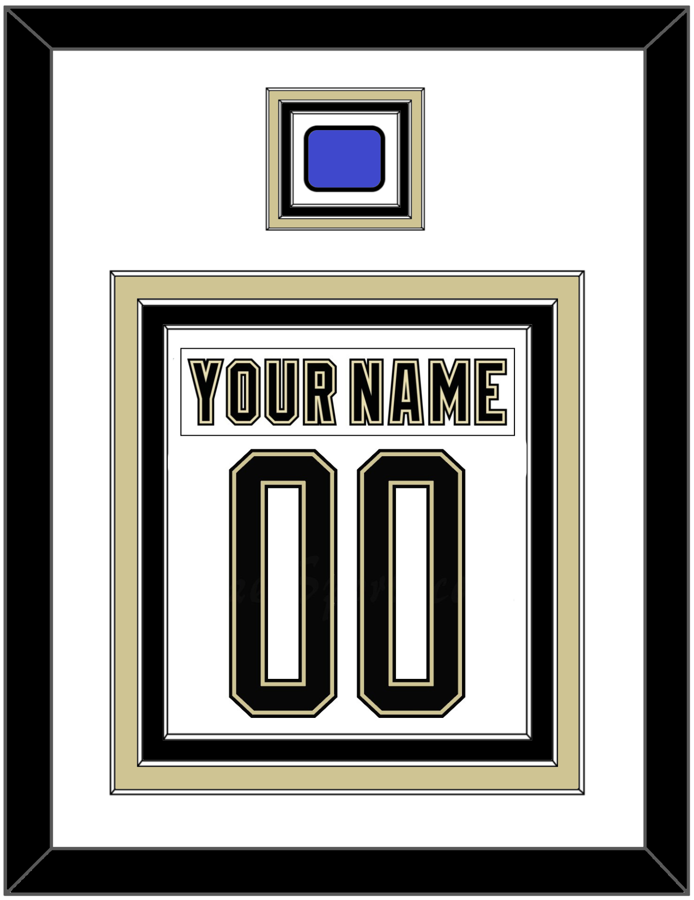 Pittsburgh Nameplate & Number (Back) Combined With Jersey Patch - 2014 Stadium Series White - Premier Tier 1
