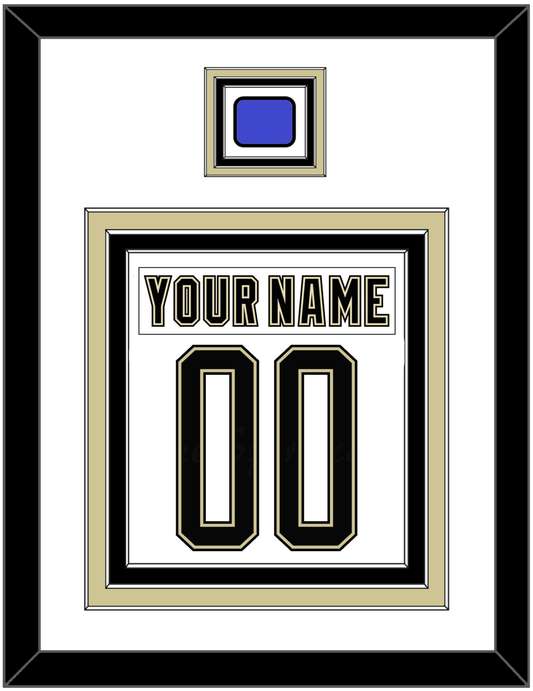 Pittsburgh Nameplate & Number (Back) Combined With Jersey Patch - 2014 Stadium Series White - Premier Tier 1
