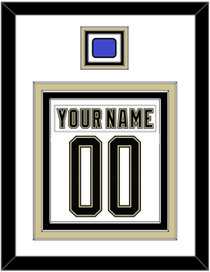 Pittsburgh Nameplate & Number (Back) Combined With Jersey Patch - 2014 Stadium Series White - Triple Mat 1