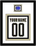 Pittsburgh Nameplate & Number (Back) Combined With Jersey Patch - 2014 Stadium Series White - Triple Mat 1