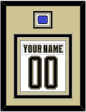 Pittsburgh Nameplate & Number (Back) Combined With Jersey Patch - 2014 Stadium Series White - Triple Mat 2