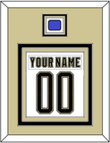 Pittsburgh Nameplate & Number (Back) Combined With Jersey Patch - 2014 Stadium Series White - Triple Mat 2