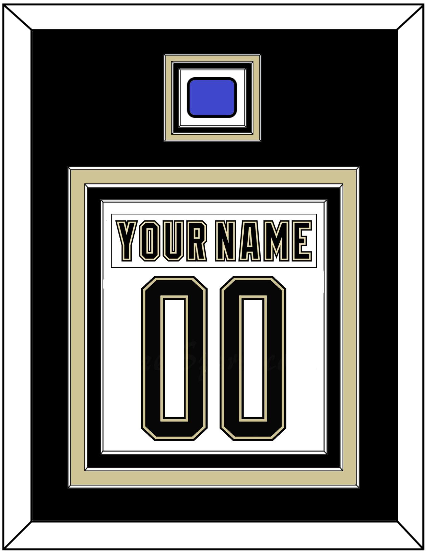 Pittsburgh Nameplate & Number (Back) Combined With Jersey Patch - 2014 Stadium Series White - Premier Tier 3