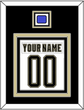 Pittsburgh Nameplate & Number (Back) Combined With Jersey Patch - 2014 Stadium Series White - Triple Mat 3