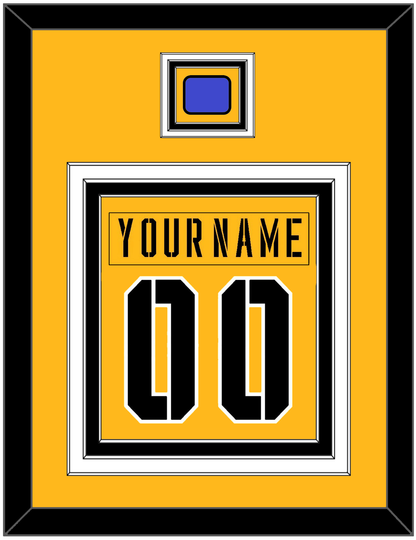 Pittsburgh Nameplate & Number (Back) Combined With Jersey Patch - 2017 Stadium Series Gold - Premier Tier 2