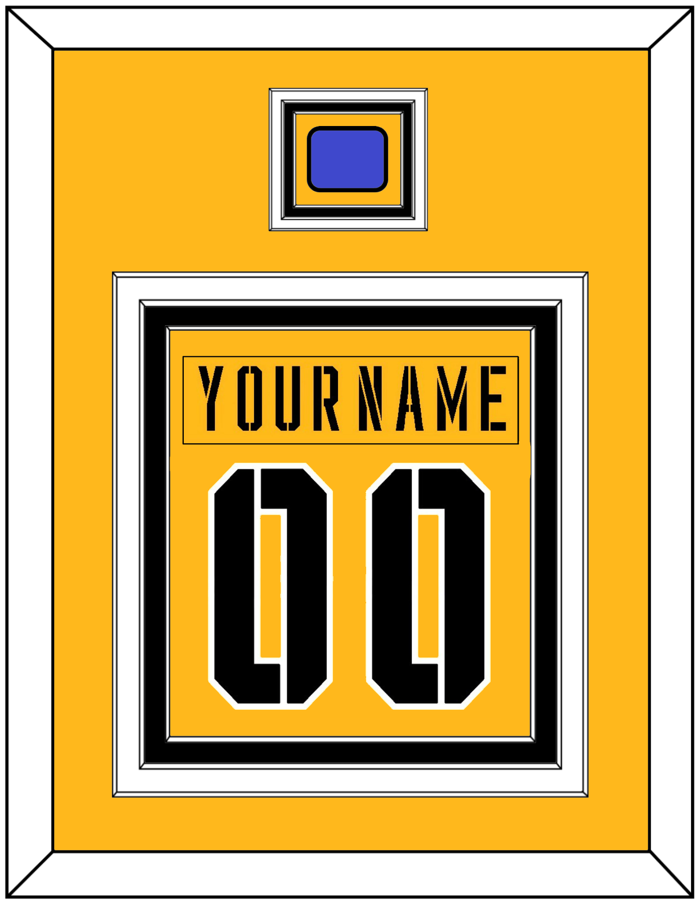 Pittsburgh Nameplate & Number (Back) Combined With Jersey Patch - 2017 Stadium Series Gold - Premier Tier 2