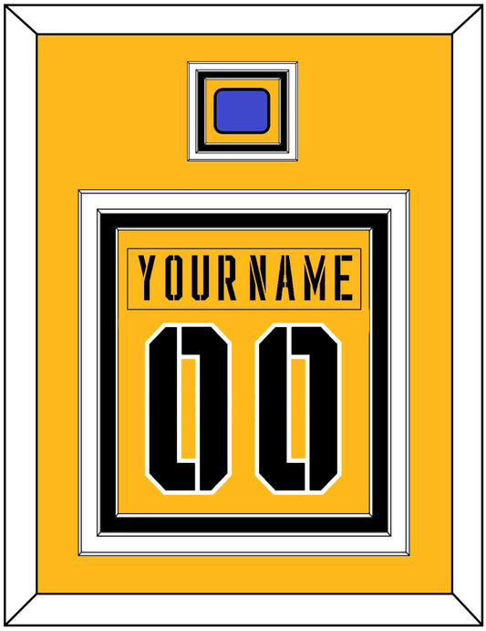 Pittsburgh Nameplate & Number (Back) Combined With Jersey Patch - 2017 Stadium Series Gold - Premier Tier 2