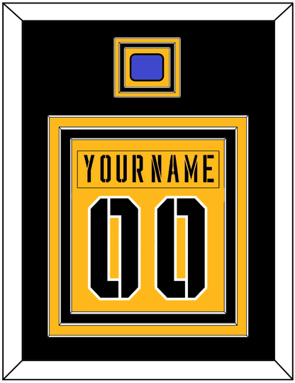 Pittsburgh Nameplate & Number (Back) Combined With Jersey Patch - 2017 Stadium Series Gold - Premier Tier 3