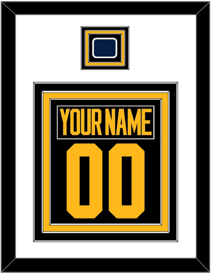 Pittsburgh Nameplate & Number (Back) Combined With Jersey Patch - 2019 Stadium Series Black - Premier Tier 1