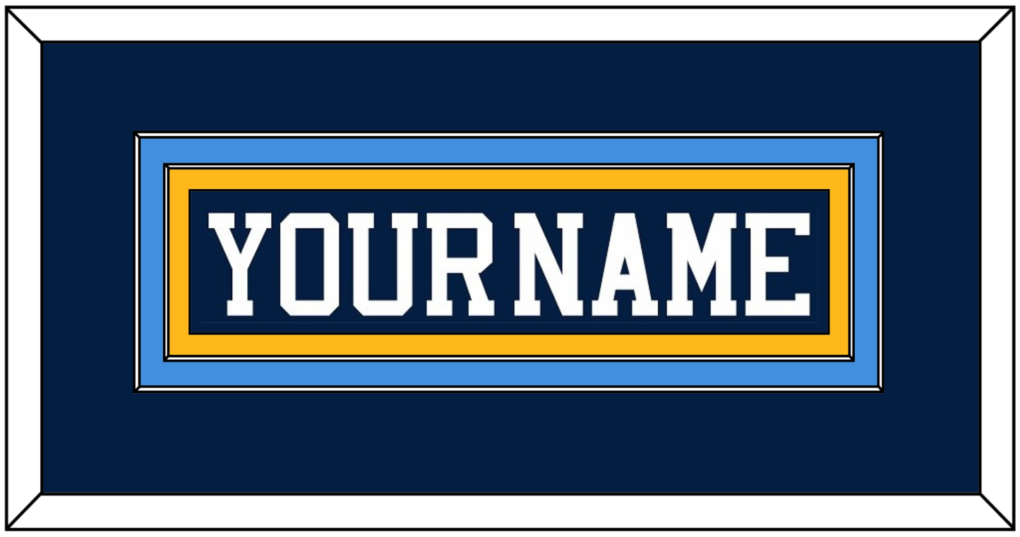Pittsburgh Nameplate - Road Blue (1977-1980) - Signature Tier 4