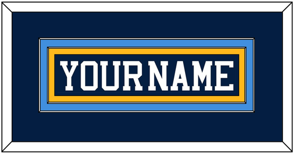 Pittsburgh Nameplate - Road Blue (1977-1980) - Double Mat 4