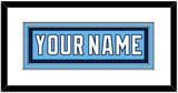 Pittsburgh Nameplate - Alternate Powder Blue (2008-2011) - Double Mat 1