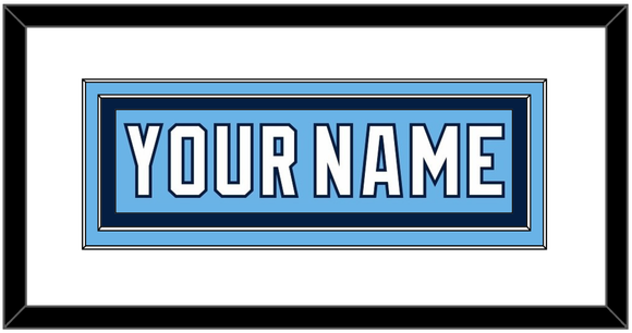 Pittsburgh Nameplate - 2008 Winter Classic Powder Blue - Double Mat 1