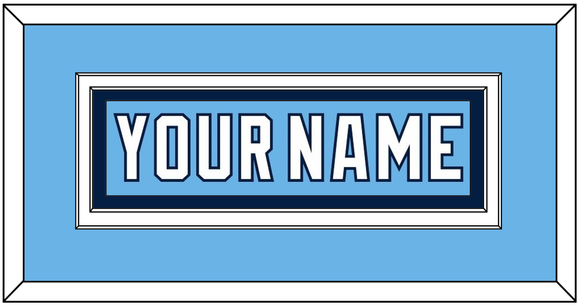 Pittsburgh Nameplate - 2008 Winter Classic Powder Blue - Double Mat 2