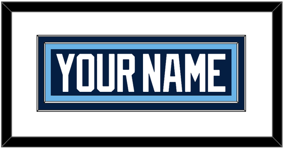 Pittsburgh Nameplate - 2011 Winter Classic Blue - Double Mat 1