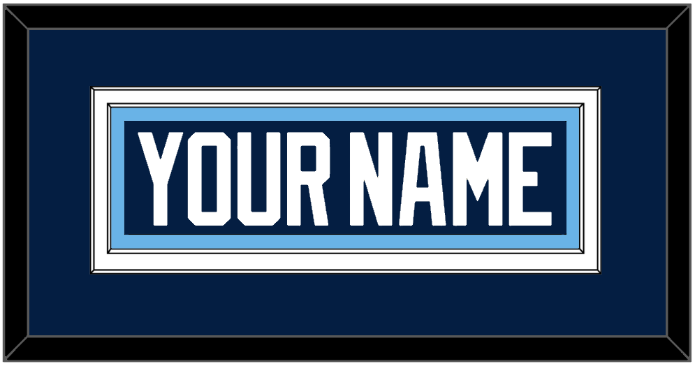 Pittsburgh Nameplate - Alternate Blue (2011-2013) - Signature Tier 2