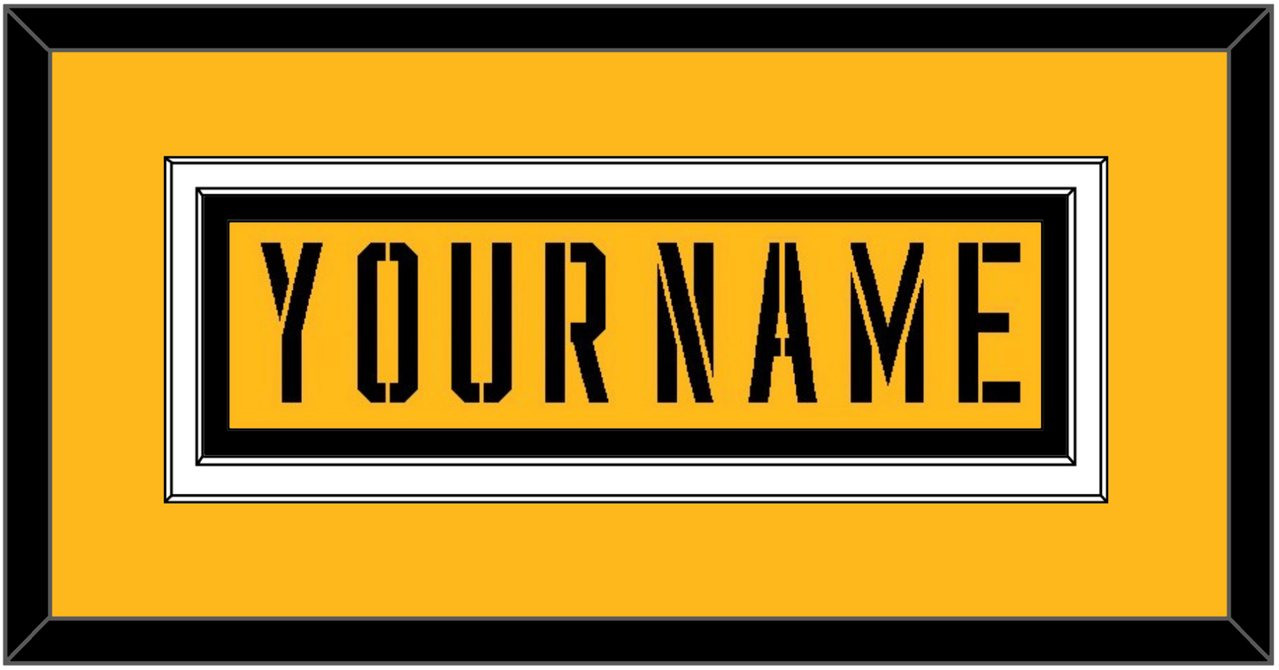 Pittsburgh Nameplate - 2017 Stadium Series Gold - Signature Tier 2