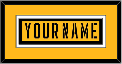 Pittsburgh Nameplate - 2017 Stadium Series Gold - Signature Tier 2
