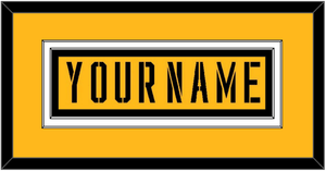 Pittsburgh Nameplate - 2017 Stadium Series Gold - Double Mat 2