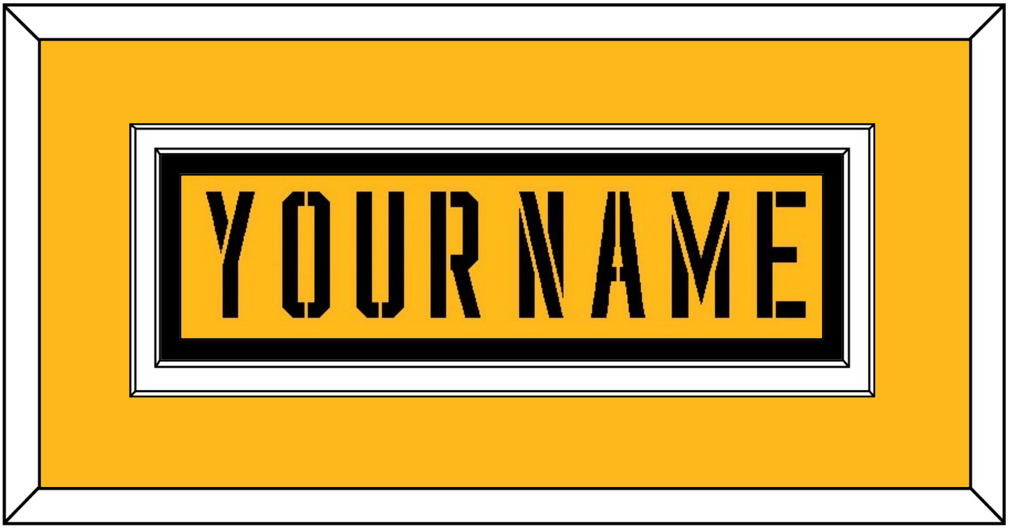 Pittsburgh Nameplate - 2017 Stadium Series Gold - Signature Tier 2