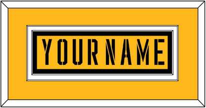 Pittsburgh Nameplate - 2017 Stadium Series Gold - Signature Tier 2