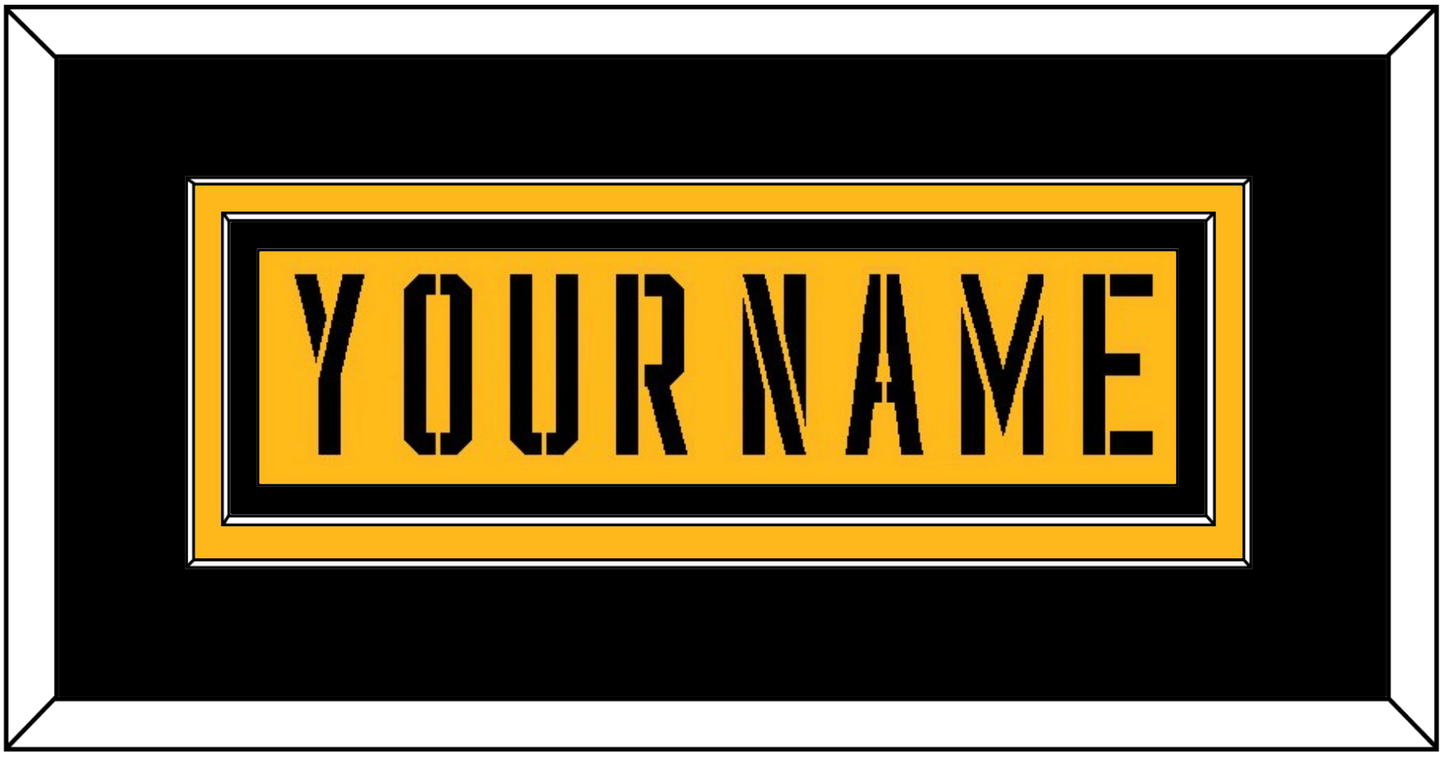 Pittsburgh Nameplate - 2017 Stadium Series Gold - Signature Tier 3