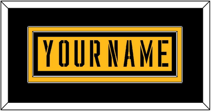 Pittsburgh Nameplate - 2017 Stadium Series Gold - Signature Tier 3
