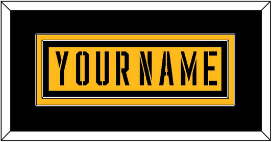 Pittsburgh Nameplate - 2017 Stadium Series Gold - Signature Tier 3