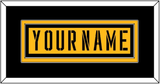 Pittsburgh Nameplate - 2017 Stadium Series Gold - Double Mat 3