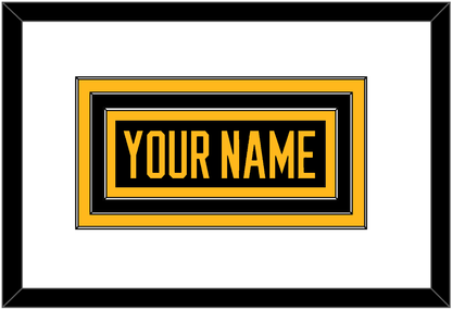 Pittsburgh Nameplate - Road Black (1988-1992) - Premier Tier 1