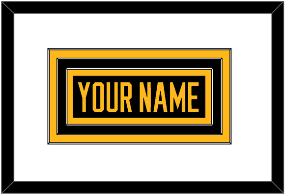 Pittsburgh Nameplate - Alternate Black - Triple Mat 1