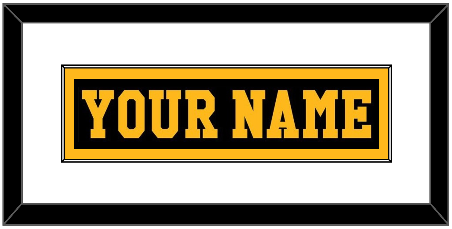 Pittsburgh Nameplate - Road Black (1984-1988) - Essential Tier 1