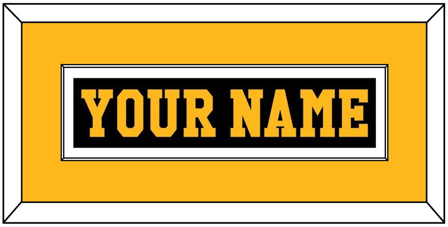Pittsburgh Nameplate - Road Black (1984-1988) - Essential Tier 2