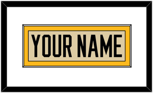 Pittsburgh Nameplate - 2023 Winter Classic Tan - Single Mat 1