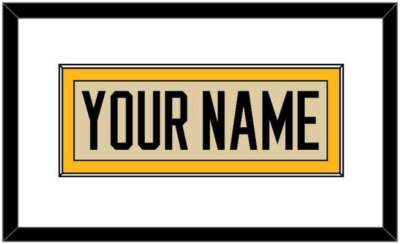 Pittsburgh Nameplate - 2023 Winter Classic Tan - Single Mat 1