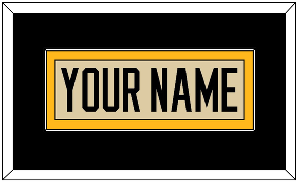 Pittsburgh Nameplate - 2023 Winter Classic Tan - Single Mat 2