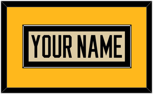 Pittsburgh Nameplate - 2023 Winter Classic Tan - Single Mat 3