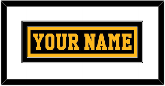 Pittsburgh Nameplate - Road Black (1984-1988) - Signature Tier 1