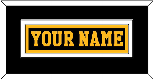Pittsburgh Nameplate - Road Black (1984-1988) - Signature Tier 3
