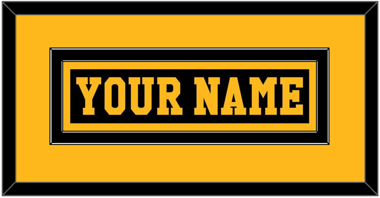 Pittsburgh Nameplate - Road Black (1984-1988) - Signature Tier 2