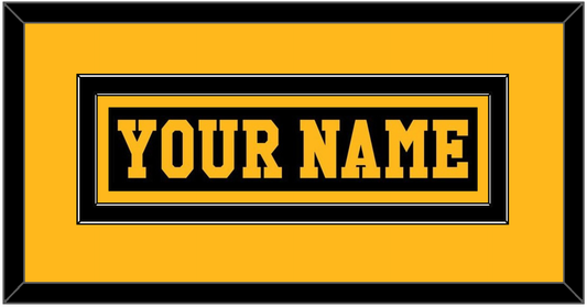 Pittsburgh Nameplate - Road Black (1984-1988) - Signature Tier 2