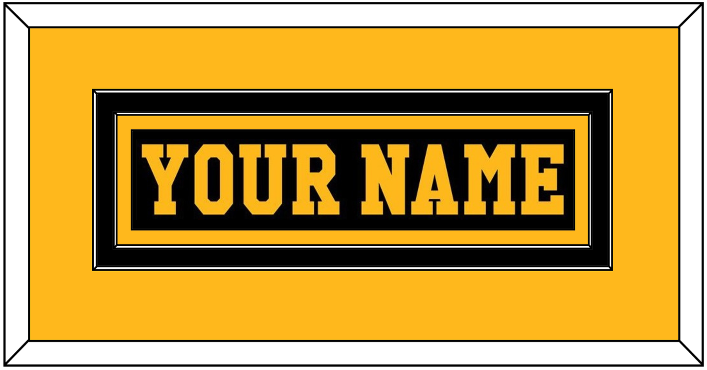 Pittsburgh Nameplate - Road Black (1984-1988) - Signature Tier 2
