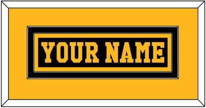 Pittsburgh Nameplate - Road Black (1984-1988) - Signature Tier 2