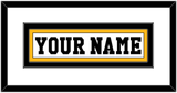 Pittsburgh Nameplate - Home White (1984-1988) - Double Mat 1