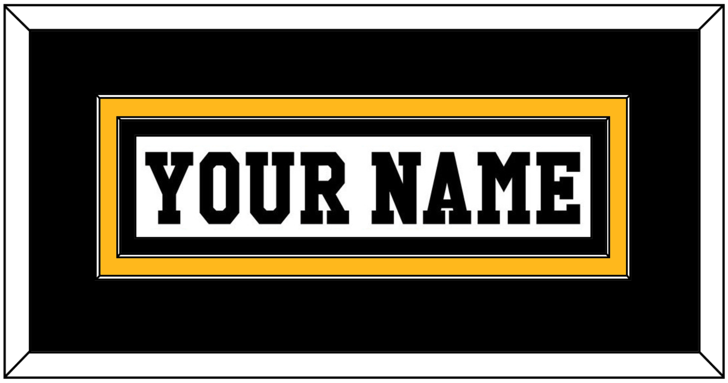 Pittsburgh Nameplate - Home White (1984-1988) - Signature Tier 3